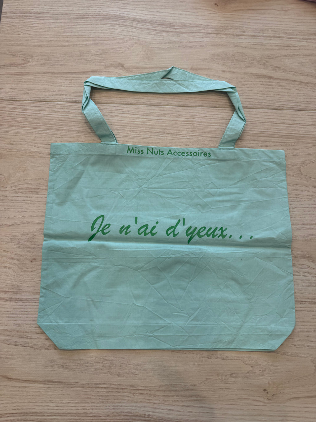 Tote bag bouledogue « Je n’ai d’yeux que pour toi »