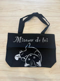 Tote bag chat « Je suis miauw de toi »