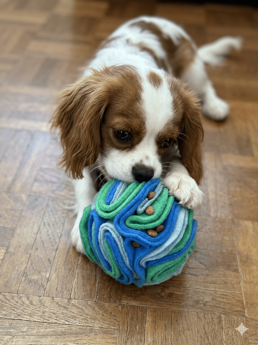 Balle snuffle polaire - balle de fouille en polaire - Miss Nuts Accessoires