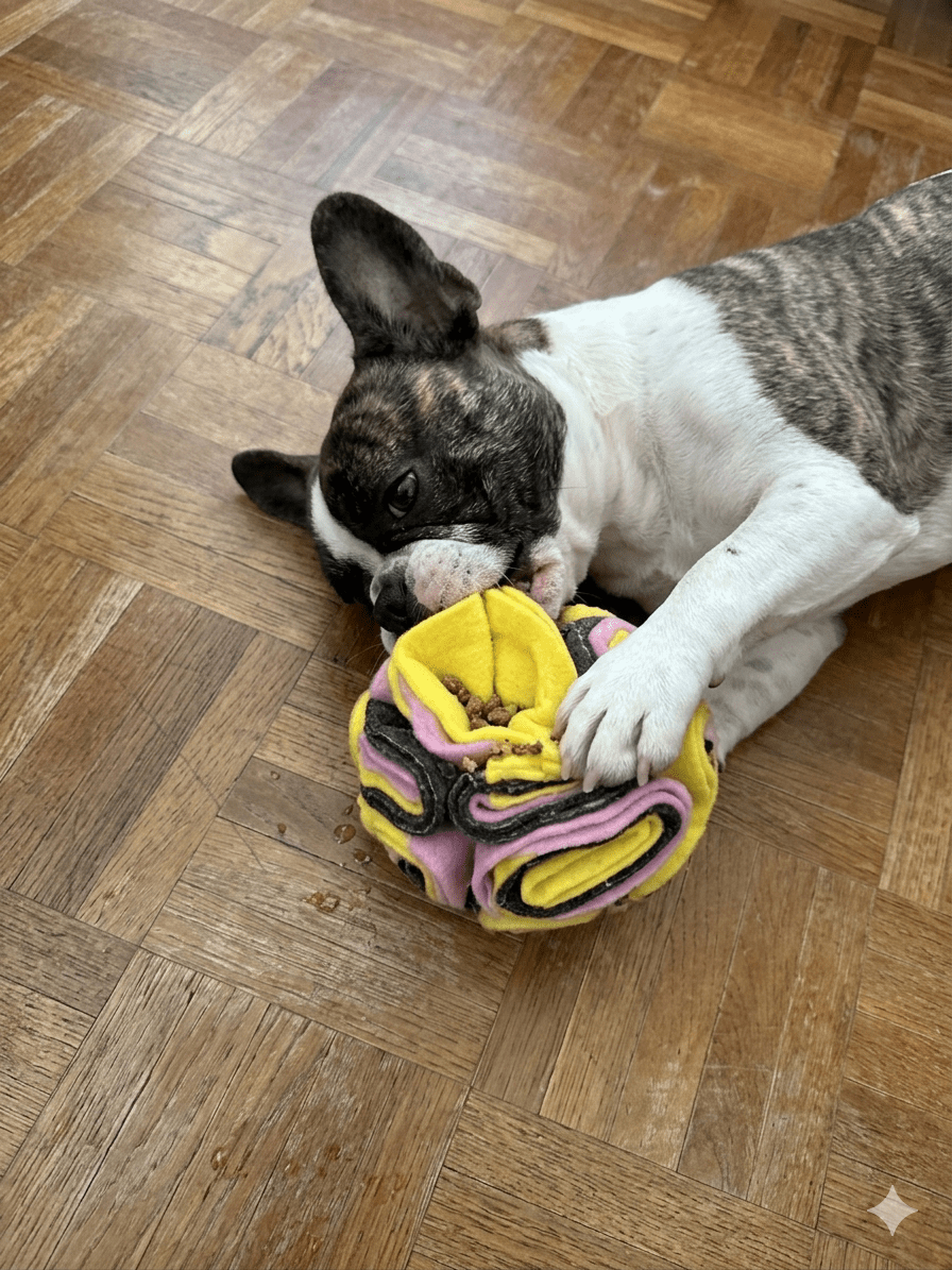 Balle snuffle polaire - balle de fouille en polaire - Miss Nuts Accessoires