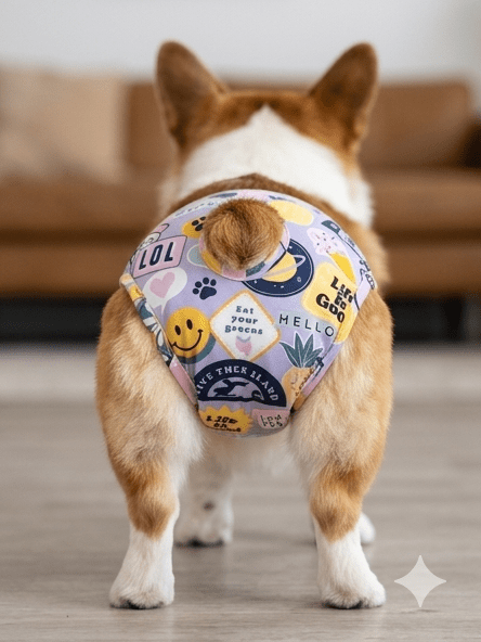 🐾 Culotte lavable et réutilisable pour chien - Miss Nuts Accessoires