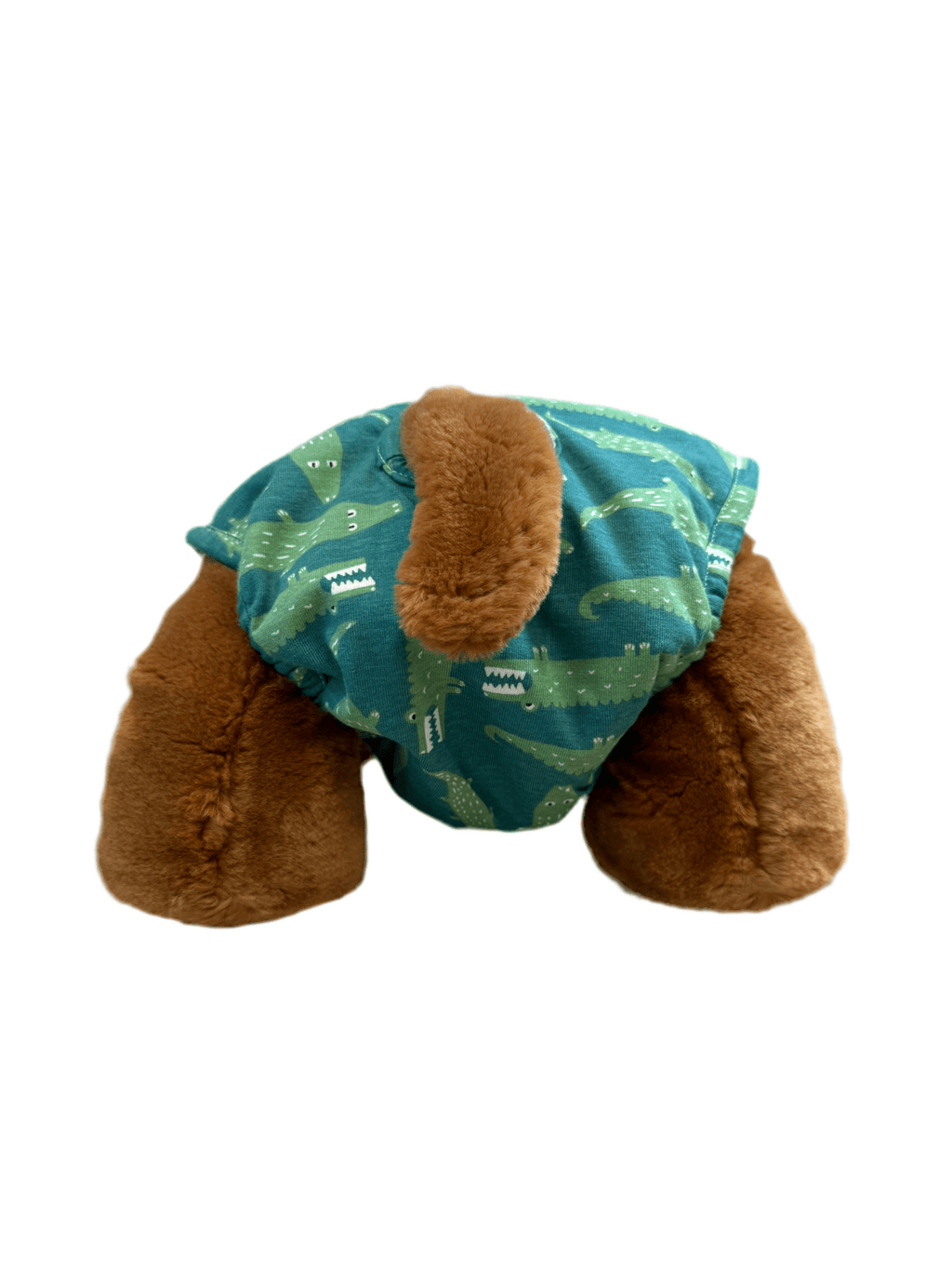 🐾 Culotte lavable pour chien – vert imprimé crocodile - Miss Nuts Accessoires