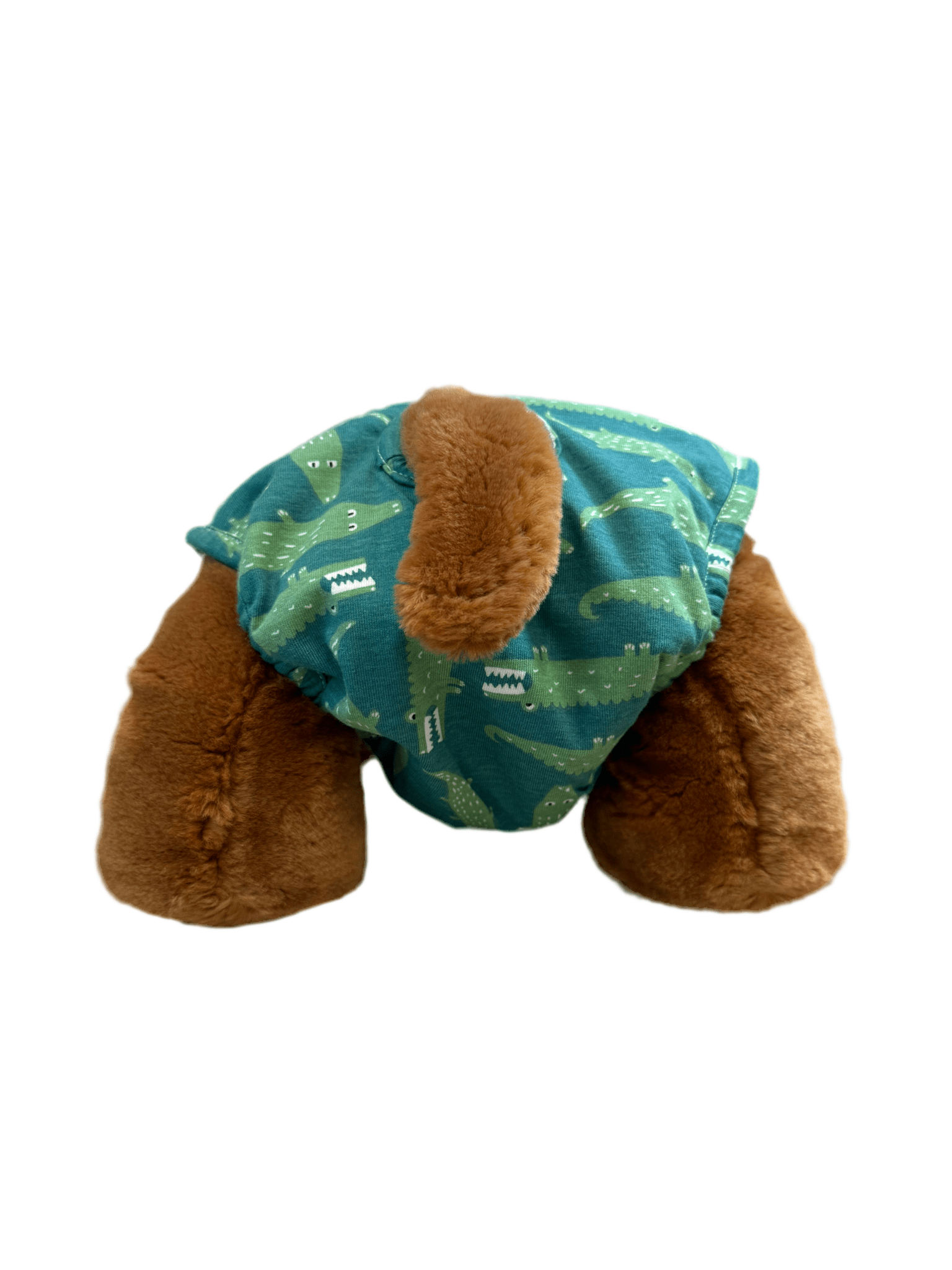 🐾 Culotte lavable pour chien – vert imprimé crocodile - Miss Nuts Accessoires