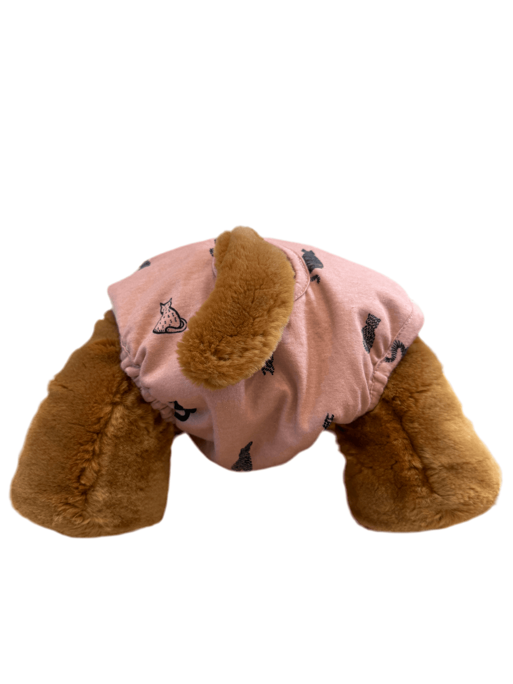🐾 Culotte lavable pour chien – vieux rose imprimé chat - Miss Nuts Accessoires