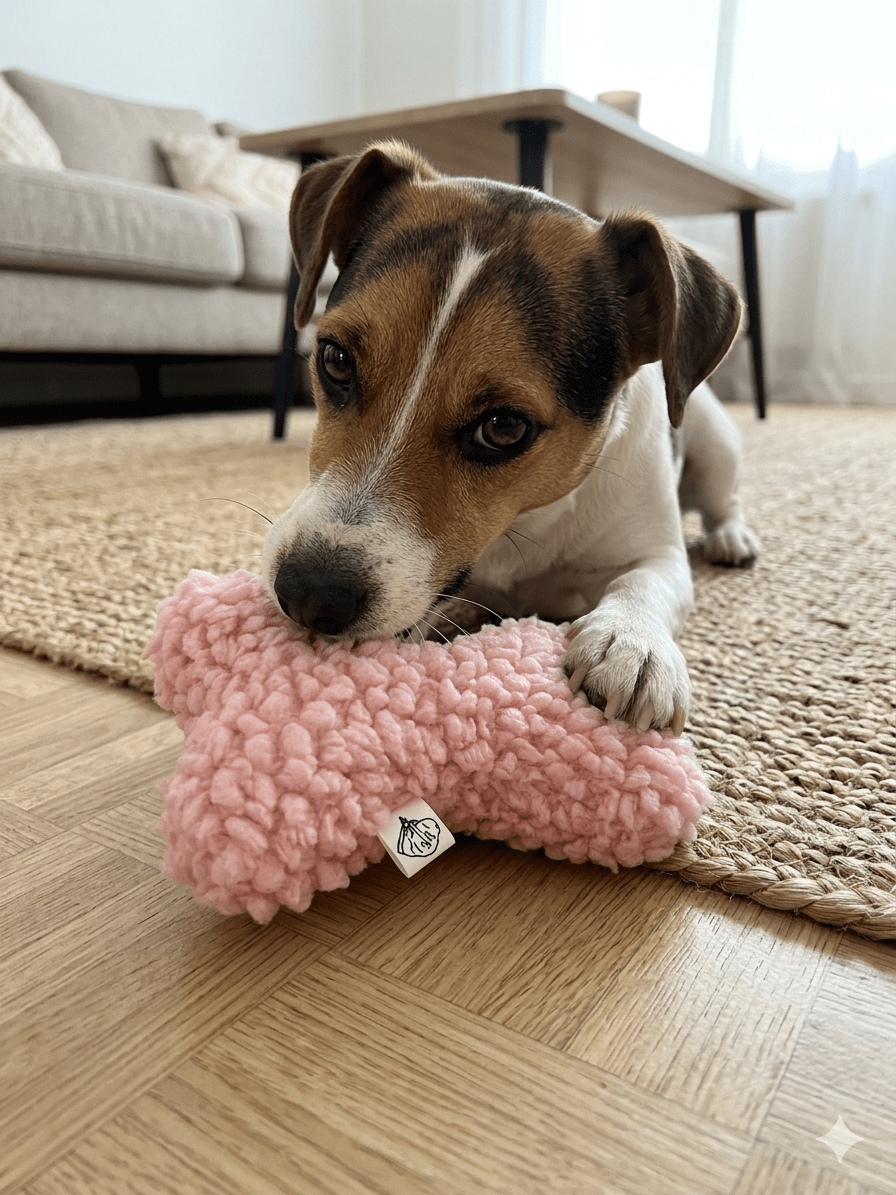 Jouet os qui fait du bruit squeak ou grelots - Miss Nuts Accessoires