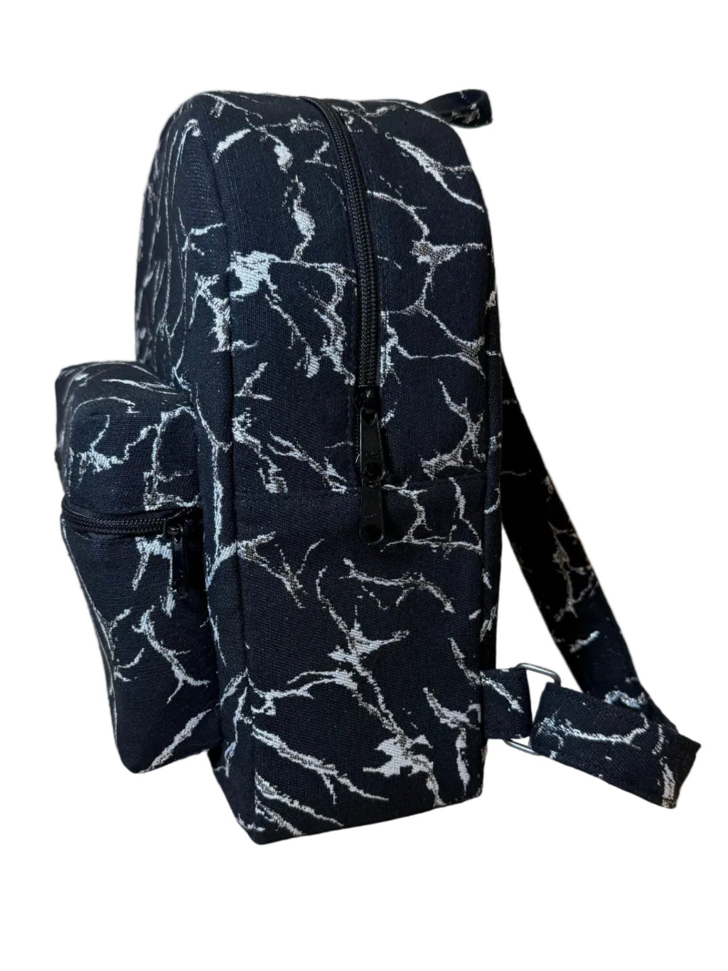 Sac à dos édition limitée noir marbré d’argent - Miss Nuts Accessoires