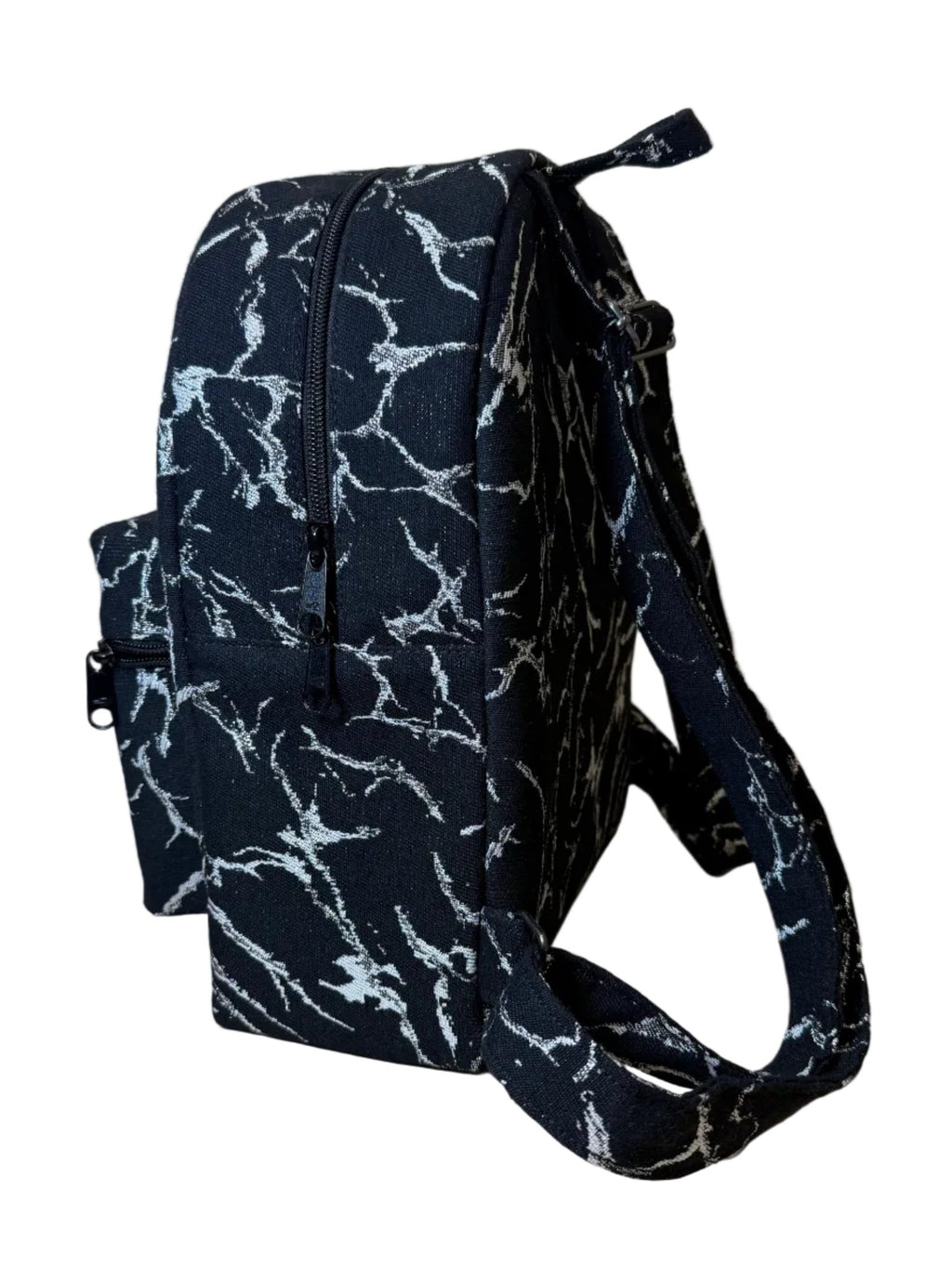 Sac à dos édition limitée noir marbré d’argent - Miss Nuts Accessoires