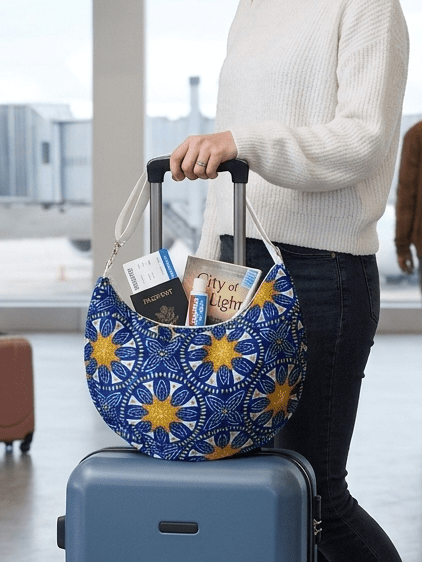 Sac demi lune en bandoulière - série limitée - Miss Nuts Accessoires